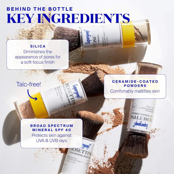 Supergoop! 100% Mineral (Re)setting Powder Face Sunscreen SPF 35