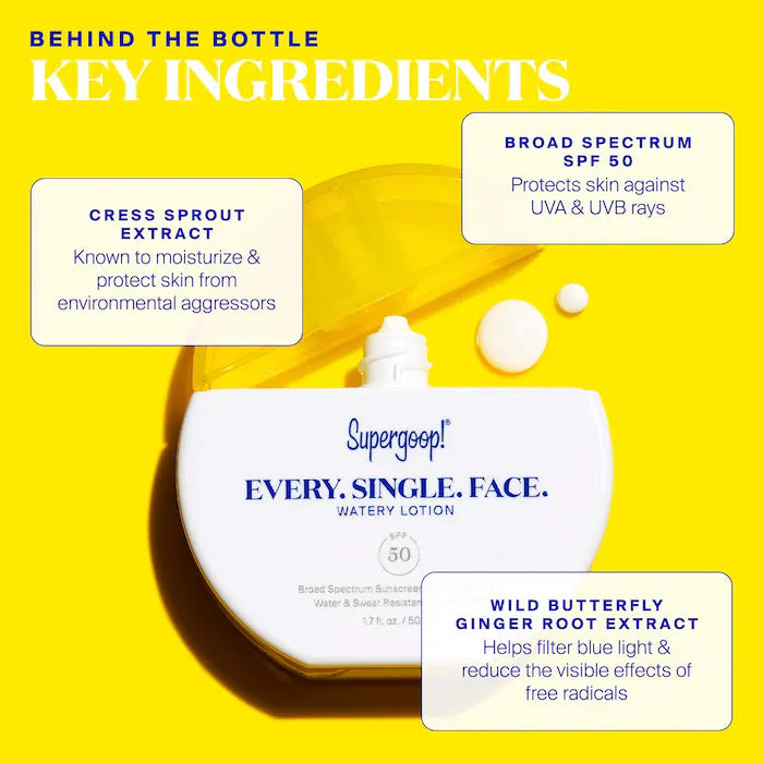 Supergoop! Every. Single. Face. Watery Lotion Sunscreen SPF 50