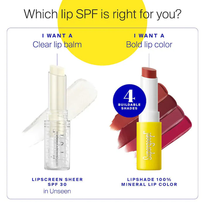 Supergoop! Unseen Lipscreen Sheer SPF 30 Lip Balm