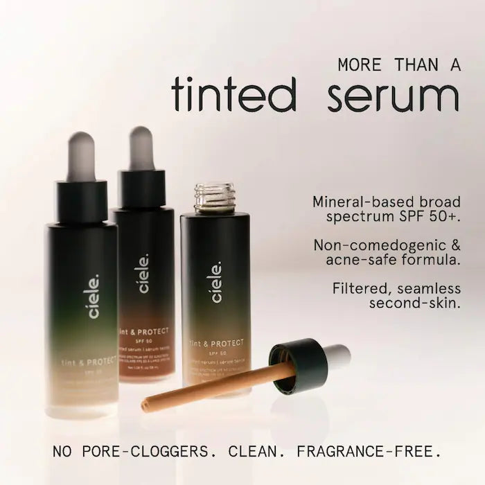 ciele tint & PROTECT medium coverage serum foundation with SPF 50+