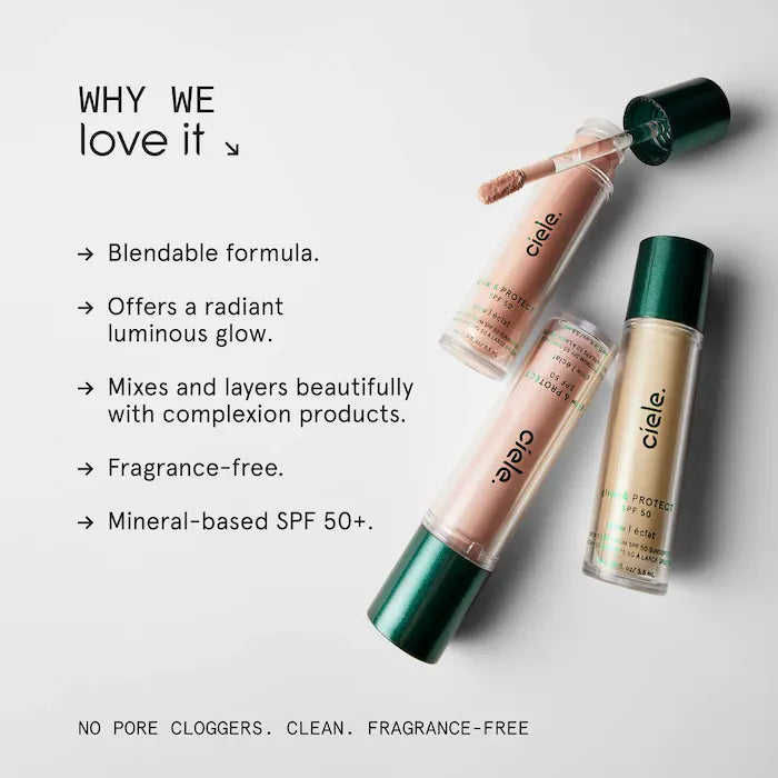 ciele glow & PROTECT SPF 50+ liquid highlighter
