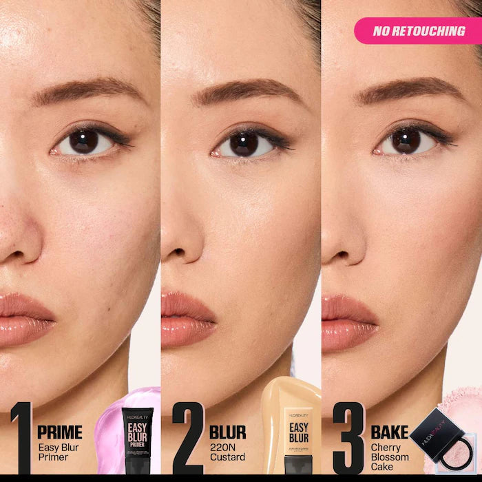HUDA BEAUTY Easy Blur Natural Airbrush Foundation with Niacinamide