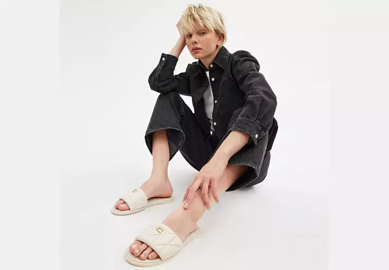 COACH Holly Sandal In Signature Textile Jacquard