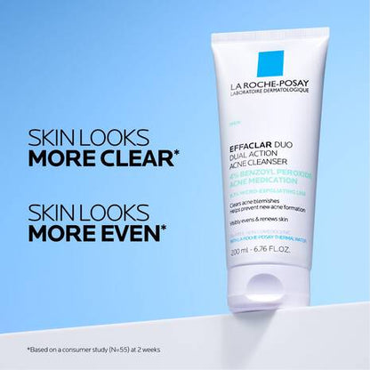 Effaclar Duo Acne Cleanser With 4% Benzoyl Peroxide