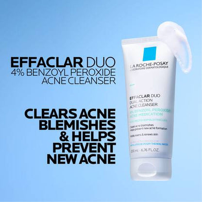 Effaclar Duo Acne Cleanser With 4% Benzoyl Peroxide