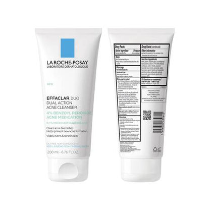 Effaclar Duo Acne Cleanser With 4% Benzoyl Peroxide