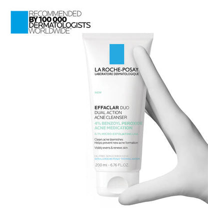 Effaclar Duo Acne Cleanser With 4% Benzoyl Peroxide