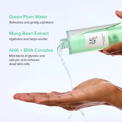 Green Plum Refreshing Toner : AHA + BHA