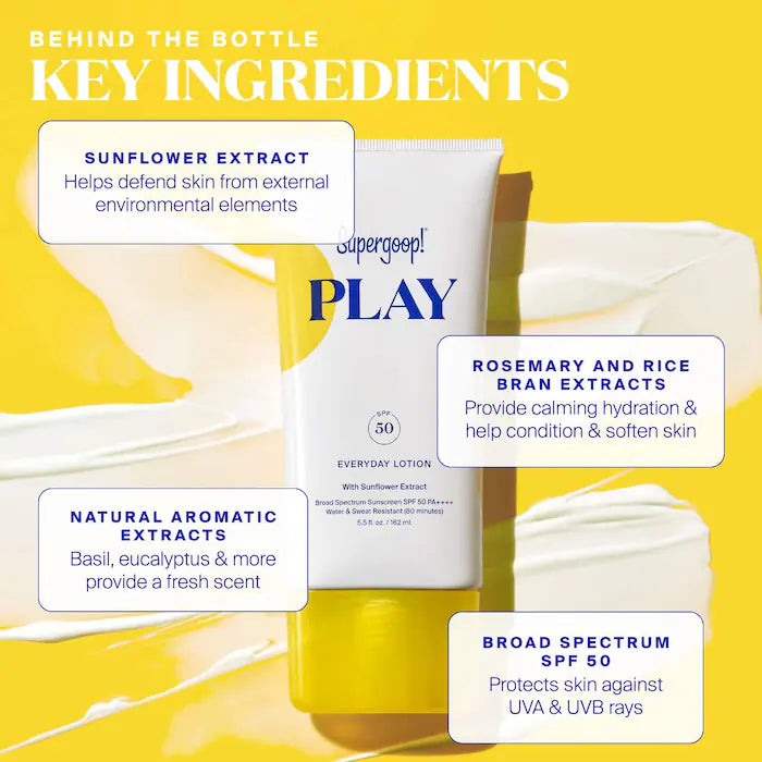 Supergoop!  PLAY Everyday Lotion SPF 50 Face & Body Sunscreen