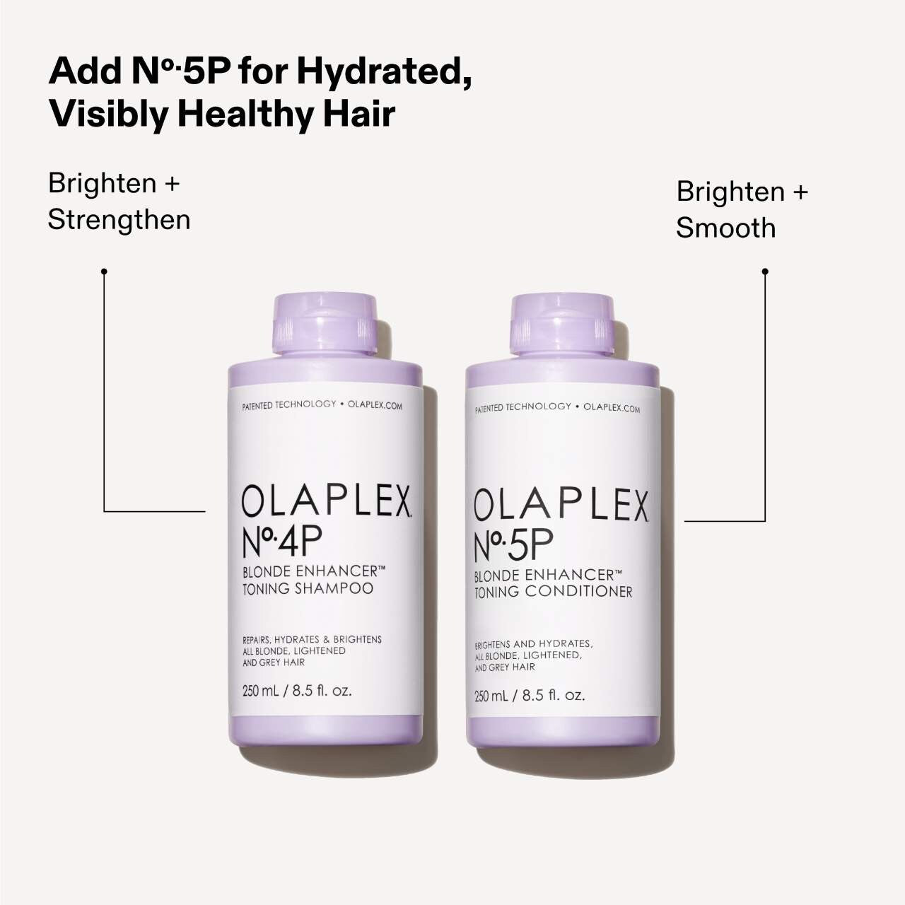 Olaplex No.4P Blonde Hair Hydrating & Brightening Purple Toning Shampoo