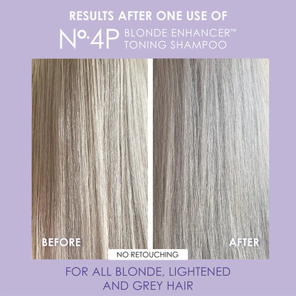 No.4P Blonde Hair Hydrating & Brightening Purple Toning Shampoo