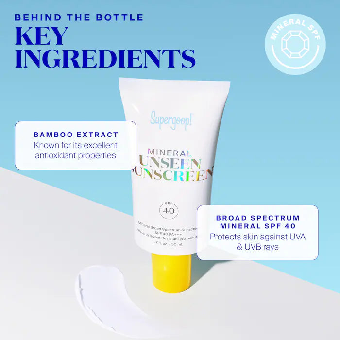 Supergoop!  Mineral Unseen Sunscreen SPF 40